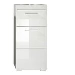 Trendteam Armoire de sol de salle de bain Amanda Blanc
