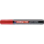 Marqueur Peinture 790 Rouge Pointe Ronde 2-3 mm x 5 EDDING