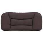 vidaXL Coussin de tête de lit marron foncé 90 cm tissu