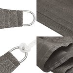 vidaXL Voile d'ombrage 160 g/m² Anthracite 2x5 m PEHD