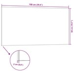 vidaXL Panneaux muraux 3D 10 Pièces marron 100x50 cm EPS