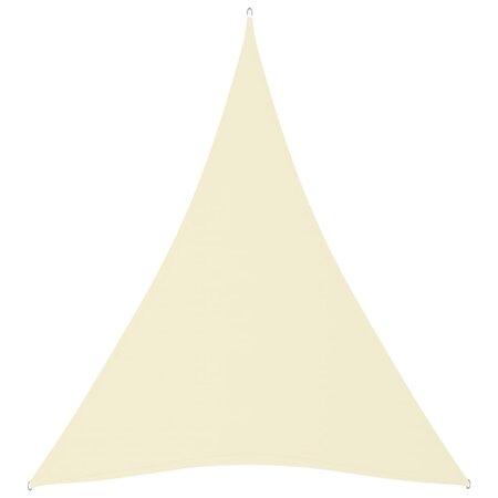 vidaXL Voile de parasol tissu oxford triangulaire 4x5x5 m crème