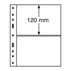 Recharges transparentes Optima à 2 bandes pour cartes postales billets de banque.