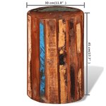 vidaXL Tabouret Bois de récupération massif