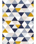 Tapis d'intérieur Triangle 120 x 180 cm - Jaune