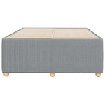 vidaXL Cadre de lit gris clair 120x190 cm tissu
