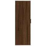 vidaXL Meuble TV mural Chêne marron 40x34 5x100 cm