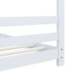 vidaXL Cadre de lit d'enfant Blanc Bois de pin massif 80x160 cm