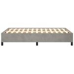 vidaXL Cadre de lit gris clair 120x190 cm velours