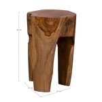 Tabouret en teck rose 40 cm