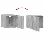 vidaXL Armoire de rangement mince sonoma gris 40x42 5x225 cm
