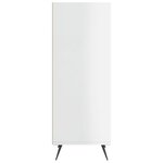 vidaXL Armoire à étagères blanc brillant 34 5x32 5x90 cm