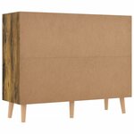vidaXL Buffet chêne fumé 90x30x72 cm bois d'ingénierie