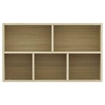 vidaXL Bibliothèque/Buffet Chêne sonoma 50x25x80 cm Bois d’ingénierie