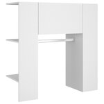 vidaXL Armoire de couloir Blanc 97 5x37x99 cm Bois d'ingénierie