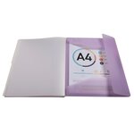 Trieur À 3 Rabats 8 Compartiments Polypropylène Kreacover Pastel - A4 - Couleurs Assorties - X 10 - Exacompta