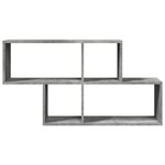 vidaXL Étagère murale gris béton 100x20x53 cm bois d'ingénierie