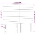 vidaXL Têtes de lit 4 Pièces Bleu foncé 72x5x78/88 cm Velours