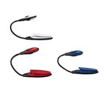 Mini Lampe Liseuse à Pince 2 Led Coloris Aléatoire Gris Bleu Rouge CARPENTRAS SIGN
