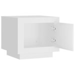 vidaXL Table basse Blanc 51x50x45 cm Bois d'ingénierie