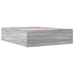 vidaXL Cadre de lit sonoma gris 160x200 cm bois d'ingénierie