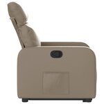 vidaXL Fauteuil inclinable Cappuccino Similicuir