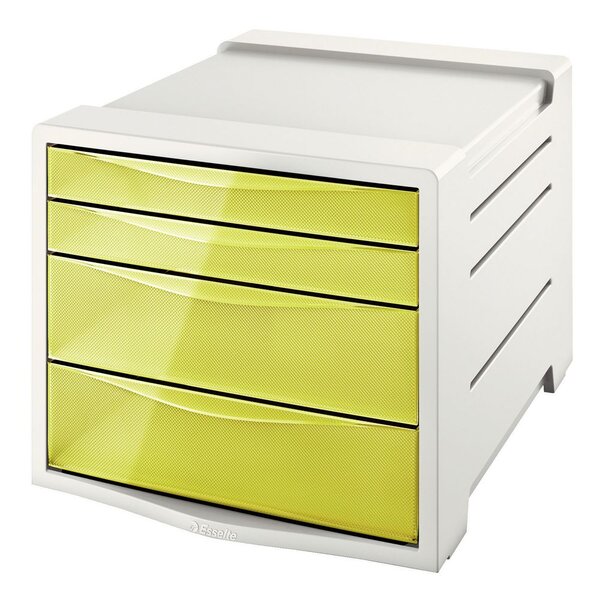 bloc de classement 4 tiroirs Colour'Ice - Jaune