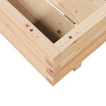 vidaXL Jardinière 70x70x26 5 cm bois de pin massif
