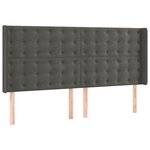 vidaXL Sommier à lattes de lit et matelas Gris foncé 200x200cm Velours