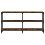 vidaXL Table console chêne fumé 150x29x75 cm bois d'ingénierie