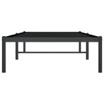vidaXL Cadre de lit métal noir 80x200 cm
