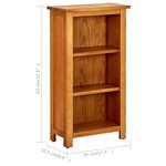 vidaXL Bibliothèque 45x22 5x82 cm Bois de chêne massif