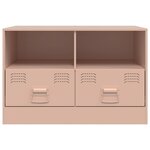 vidaXL Meubles TV 2 Pièces rose 67x39x44 cm acier