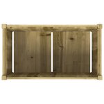 vidaXL Jardinières 2 Pièces bois de pin imprégné