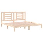 vidaXL Cadre de lit Bois de pin massif 200x200 cm