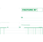 Manifold 'Factures' 210 x 148 mm avec TVA 50 Feuillets Tripli x 10 EXACOMPTA