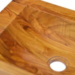 vidaXL Lavabo Bois de teck massif 50x35x10 cm