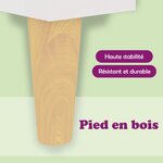 vidaXL Table basse blanc 60x60x30 cm bois d'ingénierie