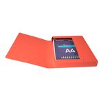 Boite De Classement Exabox Dos 40mm Carte Lustrée - A4 - Rouge - X 8 - Exacompta