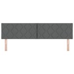 vidaXL Tête de lit Design Blocks en Diamant Gris Foncé 180 cm en Tissu
