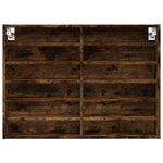 vidaXL Armoire à vitrine chêne fumé 80x8 5x58 cm bois d'ingénierie