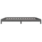 vidaXL Lit empilable Gris 75x190 cm Bois de pin massif