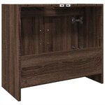 vidaXL Armoire d'évier chêne marron 63x29x55 cm bois d'ingénierie
