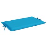 vidaXL Coussin de chaise longue bleu 186x58x4 cm tissu oxford