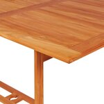 vidaXL Ensemble à manger de jardin 9 Pièces coussins Bois de teck massif