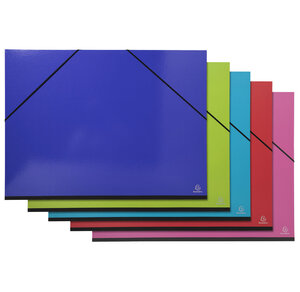 Carton à dessins avec élastiques iderama - raisin - x 5 - exacompta