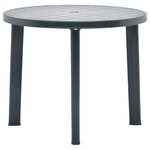 vidaXL Table de jardin Vert 89 cm Plastique