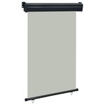 vidaXL Auvent latéral de balcon 120x250 cm Gris