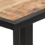 vidaXL Table de salle à manger 140 cm Bois de manguier brut