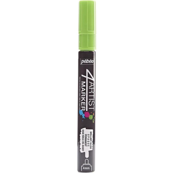 Marqueur peinture 4ARTIST pointe ogive 4 mm Vert Clair PÉBÉO